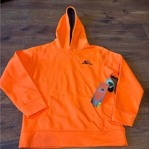 NWT Youth/Boys Mossy Oak Blaze Orange Hoodie Size 10/12 LG